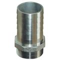 Groco GROCO 3/4" NPT x 3/4" ID Stainless Steel Pipe to Hose Straight Fitting PTH-750-S